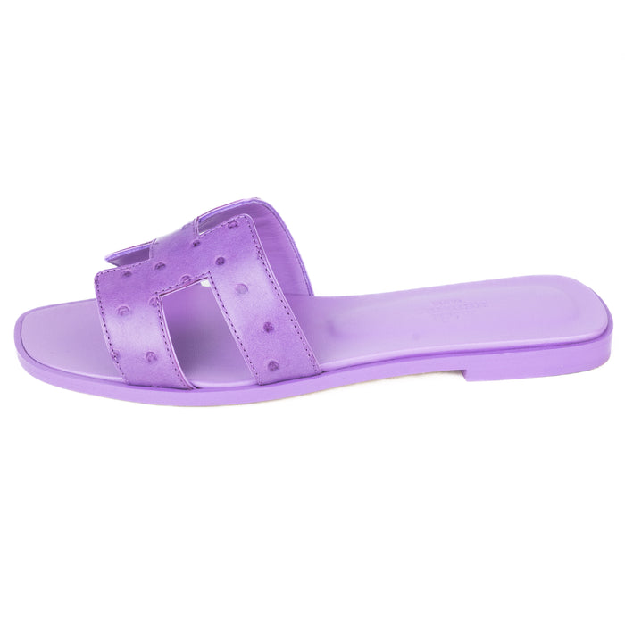 Hermes Purple Oran Sandal