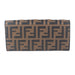 Fendi Continental Wallet in brown leather 