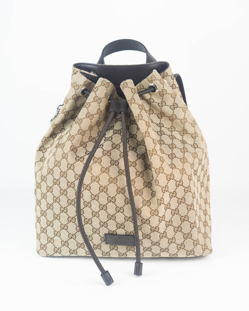 Gucci GG Canvas Large Drawstring Backpack