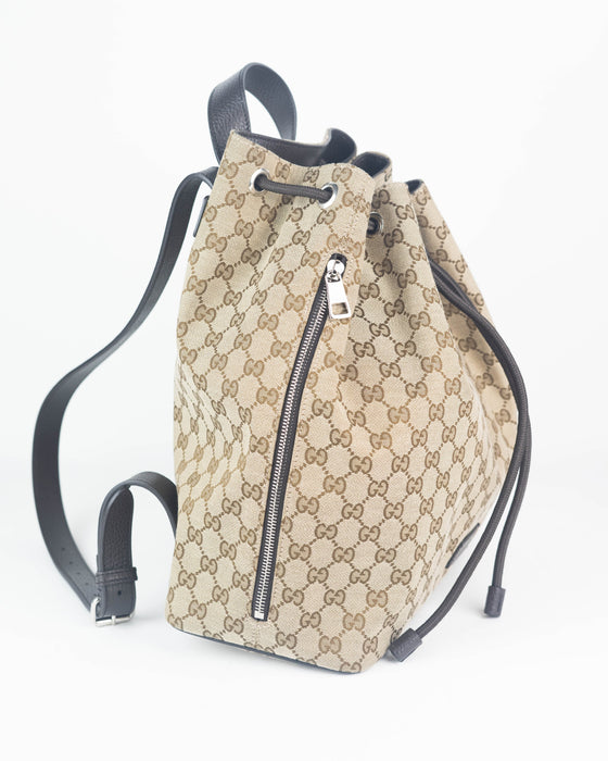 Gucci GG Canvas Large Drawstring Backpack