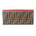 Fendi Continental Wallet with Chain in Red Leather