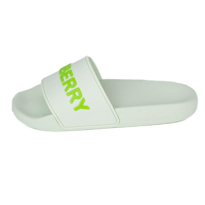 Burberry Logo Detail Slides green