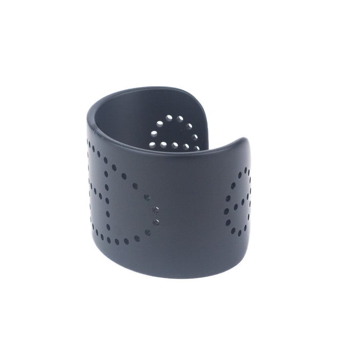 Hermes Evelyne Aluminium Sunset Cuff Bracelet in Black