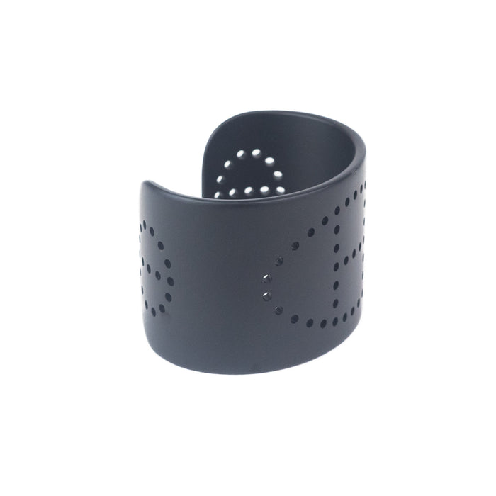 Hermes Evelyne Aluminium Sunset Cuff Bracelet in Black