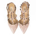 Valentino Patent Rockstud Caged Pump in Poudre