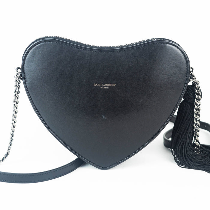 Saint Laurent Heart Crossbody in Smooth Leather