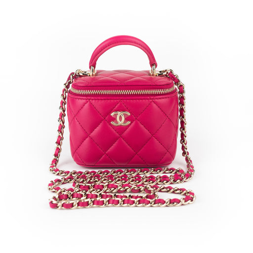 Chanel Small Vanity With Chain in Pink