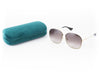 Gucci Gold Glitter Sunglasses with Gradient Lenses