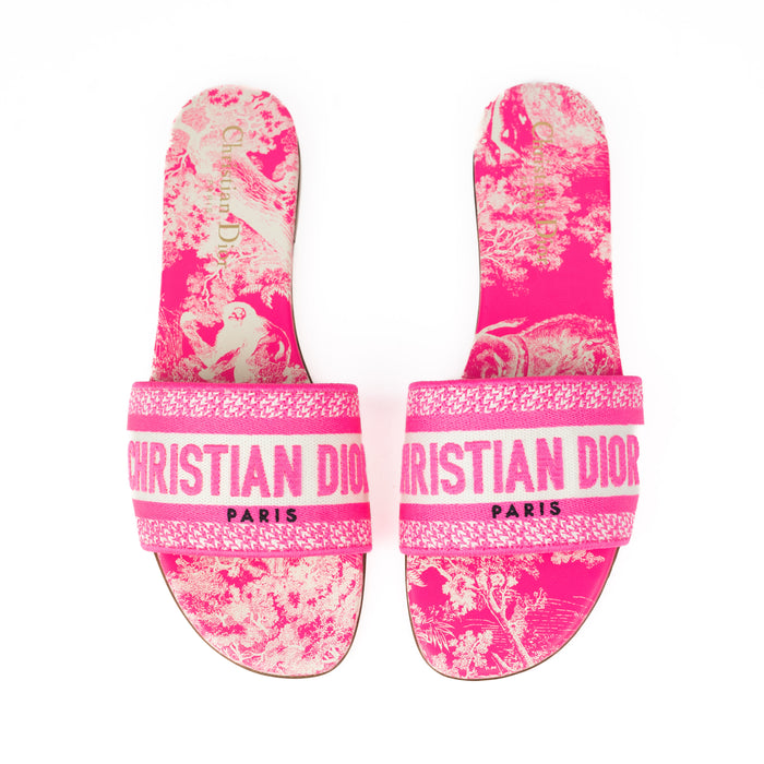 Dior Dway Slides in Fuschia