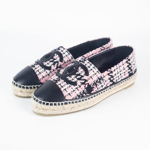Chanel Espadrilles in Tweed and Lambskin