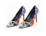 Versace Leather Pillow-talk Print Heels