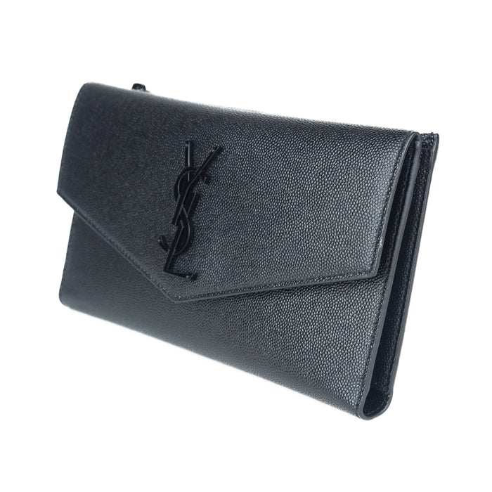 Saint Laurent Large Uptown Wallet in all Black