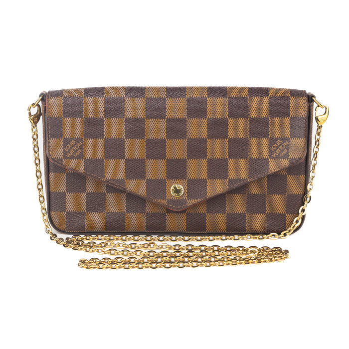 Louis Vuitton Félicie Pochette in Damier Ebene