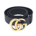 Gucci 2015 Re-Edition Wide Leather Belt in Black