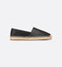 Dior Granville Espadrilles in Black Embossed Lambskin