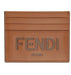 Fendi Brown Leather Card Holder