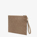 Fendi Large Flat Pouch in Beige