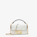 Fendi Leather Baguette Bag in White