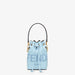 Fendi Mon Tresor Light Blue Leather Mini Bucket Bag