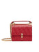  Fendi Small Red Leather Zucca Kan Bag