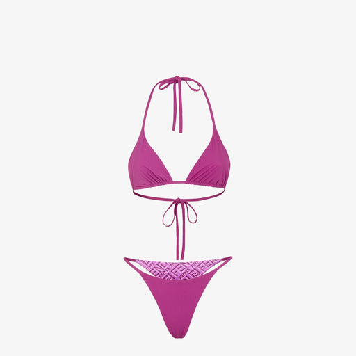 Fendi X Skims Reversible Swimsuit in Monogram Purple