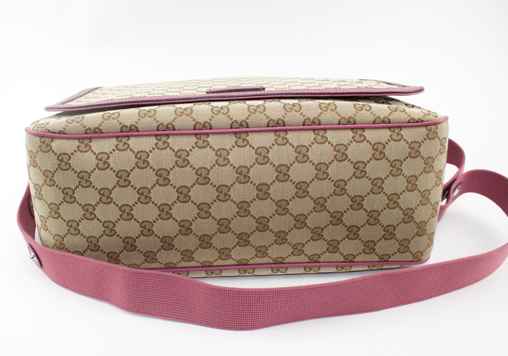 GUCCI GG CANVAS DIAPER BAG