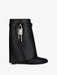 Givenchy Shark Lock Ankle Boots in Black Leather