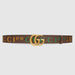 Gucci 100 GG Marmont Belt in Brown Leather