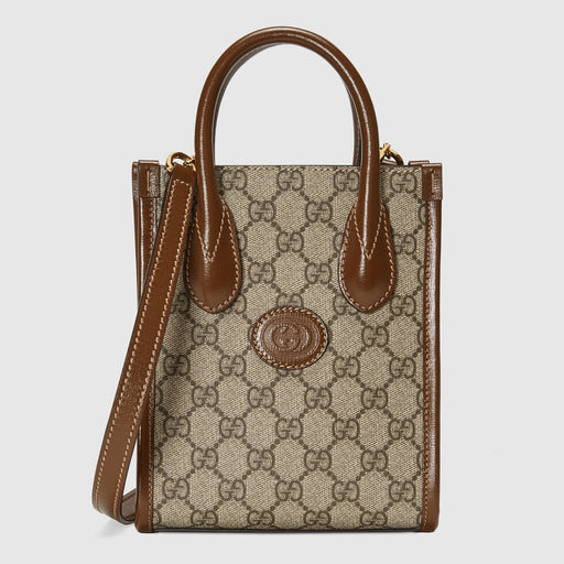 Gucci Mini Tote bag with Interlocking G in GG Supreme