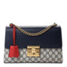 Gucci Padlock GG Supreme Leather and Canvas Shoulder Bag