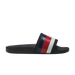 Gucci Rubber Slide Sandals in Red Blue and White