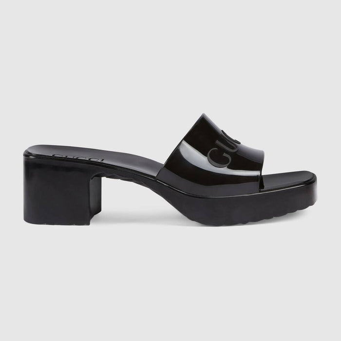 Gucci Rubber Slide Sandals