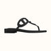 Hermes Beach Sandal in Black