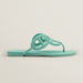 Hermes Egerie Sandal in Vert Embrun