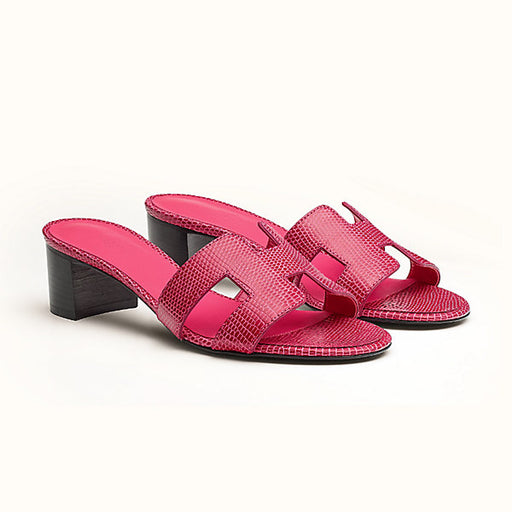 Hermes Oasis Sandal in Rose Fuchsia