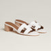 Hermes Oasis Sandal in White