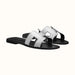 Hermes Oran Sandal in Gris Argenté