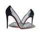 CHRISTIAN LOUBOUTIN FOLLIES STRASS 100 MM SIZE 40 - LuxurySnob