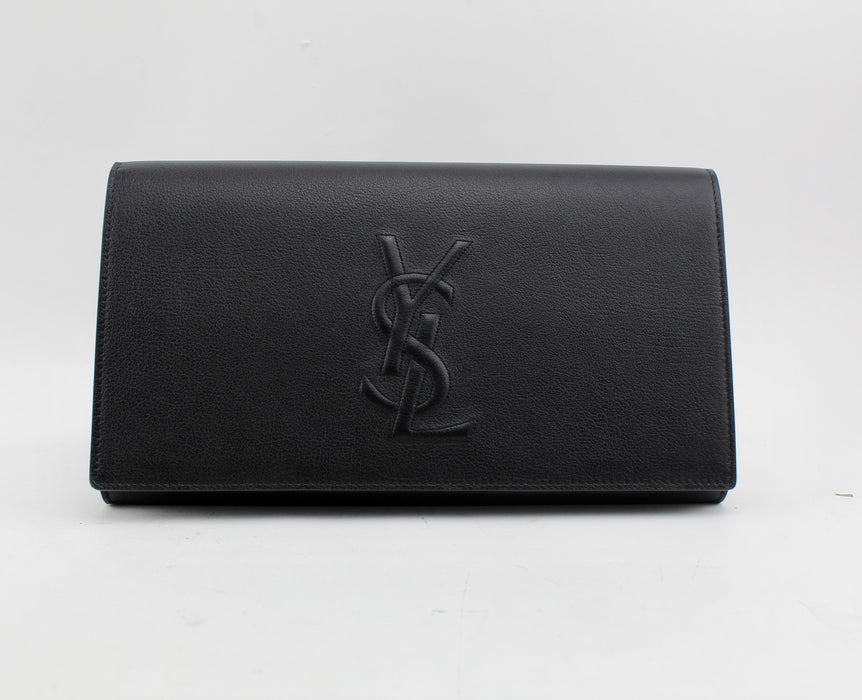 YVES SAINT LAURENT BELLE DE JOUR LEATHER CLUTCH - LuxurySnob