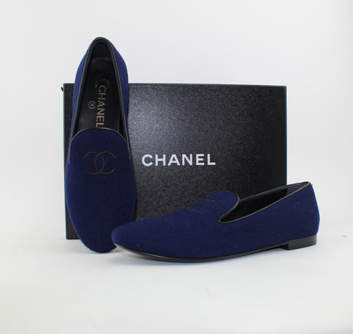 CHANEL MOCASSIN LOAFERS SIZE 37 - LuxurySnob