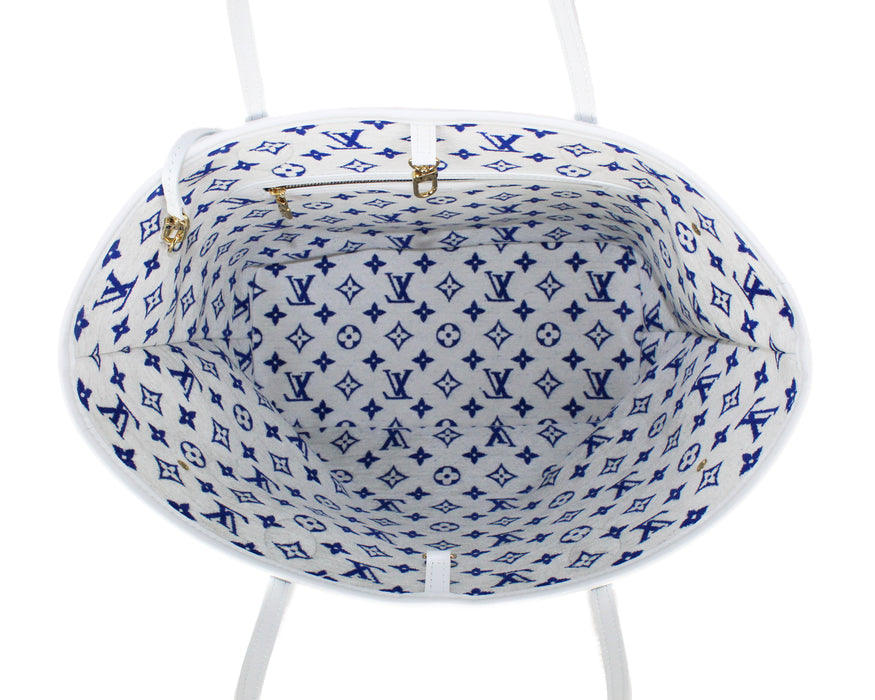 Louis Vuitton Neverfull MM Autres Toiles in Blue Monogram Jacquard Velvet