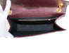 Saint Laurent Leather Envelope Bag in Burgundy