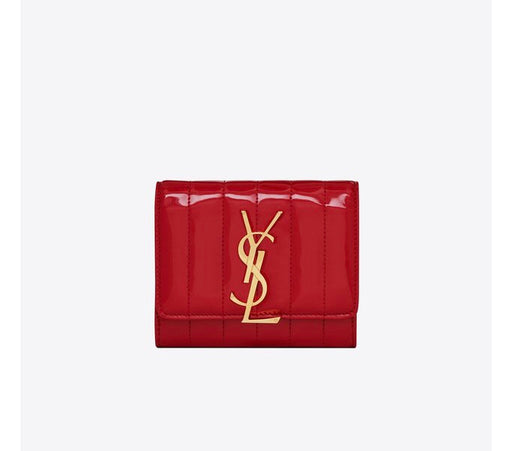 YSL VICKY SMALL MATELASSÈ WALLET - LuxurySnob