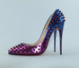 CHRISTIAN LOUBOUTIN FOLLIES SPIKES 120 SIZE 40 - LuxurySnob