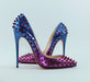 CHRISTIAN LOUBOUTIN FOLLIES SPIKES 120 SIZE 40 - LuxurySnob
