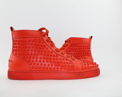 CHRISTIAN LOUBOUTIN  LOUIS SPIKES HIGH TOP SNEAKER  MEN SIZE 43 - LuxurySnob