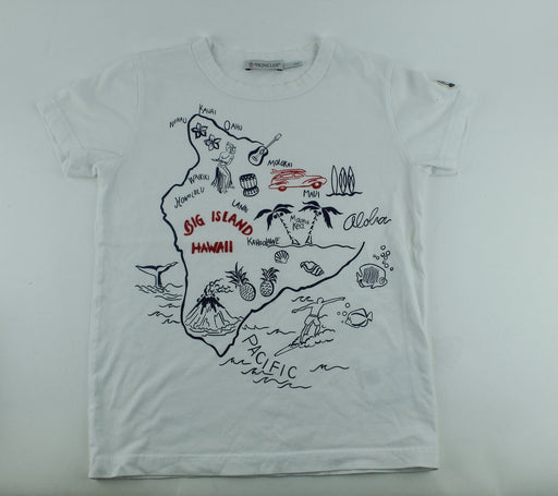 MONCLER MAP PRINT COTTON T-SHIRT - LuxurySnob