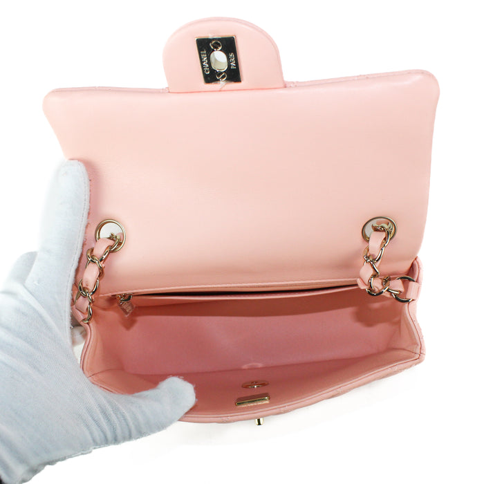 Chanel Classic Mini Flap Bag in Pink