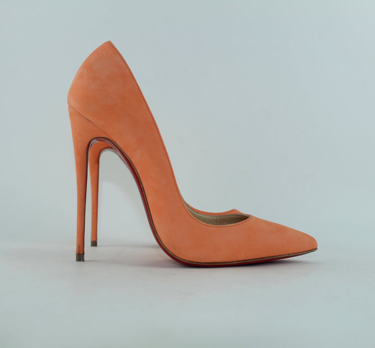 CHRISTIAN LOUBOUTIN SO KATE 120 SUEDE SIZE 38.5 - LuxurySnob