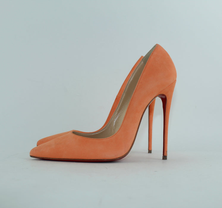 CHRISTIAN LOUBOUTIN SO KATE 120 SUEDE SIZE 38.5 - LuxurySnob